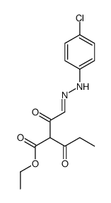 ethyl 2-[2-[(4-chlorophenyl)hydrazinylidene]acetyl]-3-oxopentanoate Structure