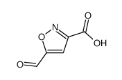 3-Isoxazolecarboxylic acid, 5-formyl- (9CI) structure