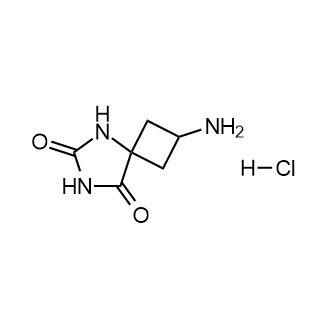 2-Amino-5,7-diazaspiro[3.4]octane-6,8-dione hydrochloride structure