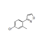 3-(4-氯-2-甲基苯基)异噁唑结构式