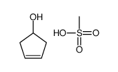 cyclopent-3-en-1-ol,methanesulfonic acid Structure