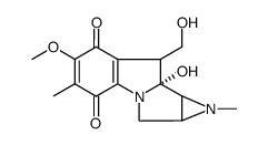 8a-hydroxy-8-hydroxymethyl-6-methoxy-1,5-dimethyl-1,1a,2,8,8a,8b-hexahydro-azirino[2',3':3,4]pyrrolo[1,2-a]indole-4,7-dione结构式