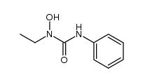 N-ethyl-N-hydroxy-N'-phenyl-urea结构式