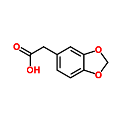 1,3-Benzodioxol-5-ylacetic acid Structure