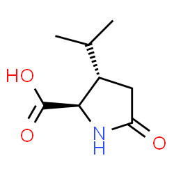 D-Proline, 3-(1-methylethyl)-5-oxo-, (3S)- (9CI) structure