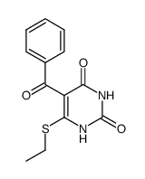 5-benzoyl-6-ethylsulfanyl-1H-pyrimidine-2,4-dione结构式