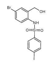 N-(4-BROMO-2-HYDROXYMETHYL-PHENYL)-4-METHYL-BENZENESULFONAMIDE结构式