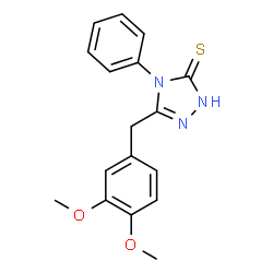 3-((3,4-DIMETHOXYPHENYL)METHYL)-4-PHENYL-1,2,4-TRIAZOLINE-5-THIONE picture