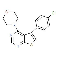 5-(4-chlorophenyl)-4-(morpholin-4-yl)thieno[2,3-d]pyrimidine Structure