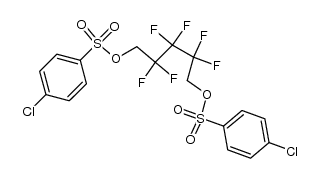 1,5-bis-(4-chloro-benzenesulfonyloxy)-2,2,3,3,4,4-hexafluoro-pentane结构式