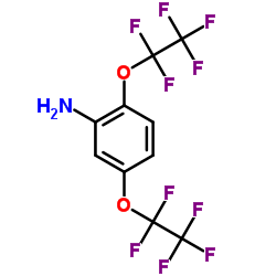 2,5-DI(1,1,2,2,2-PENTAFLUOROETHOXY)ANILINE结构式