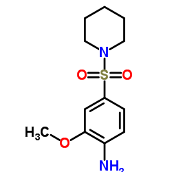 2-Methoxy-4-(1-piperidinylsulfonyl)aniline结构式