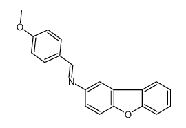 N-dibenzofuran-2-yl-1-(4-methoxyphenyl)methanimine Structure