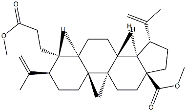 3,4-Secolupa-4(23),20(29)-dien-3,8-dicarboxylic acid dimethyl ester Structure