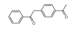 2-(4-acetylphenyl)-1-phenylethanone Structure