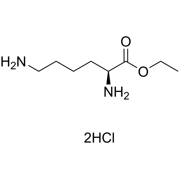 L-赖氨酸乙酯二盐酸盐结构式