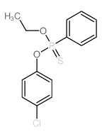 Phosphonothioic acid,phenyl-, O-(4-chlorophenyl) O-ethyl ester (9CI)结构式