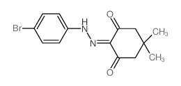 1,2,3-Cyclohexanetrione, 5,5-dimethyl-, 2-[(4-bromophenyl)hydrazone] (en)结构式