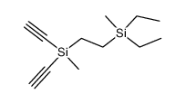 Diaethinyl-methyl-(2-[diaethyl-methyl-silyl]-aethyl)-silan结构式