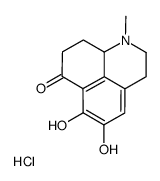 5,6-dihydroxy-1-methyl-3,8,9,9a-tetrahydro-2H-benzo[de]quinolin-7-one,hydrochloride Structure