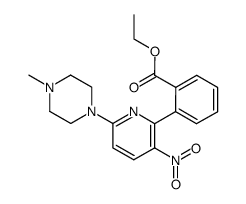 2-[6-(4-methylpiperazin-1-yl)-3-nitropyridin-2-yl]benzoic acid ethyl ester Structure