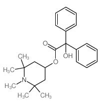 (1,2,2,6,6-pentamethyl-4-piperidyl) 2-hydroxy-2,2-diphenyl-acetate结构式