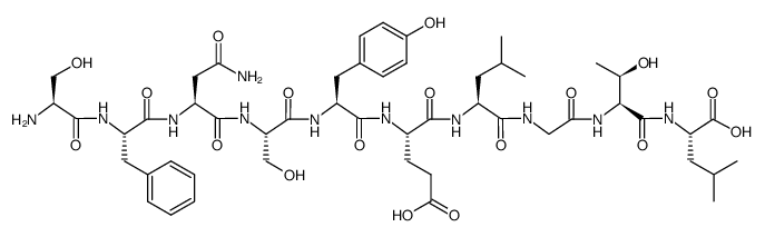 Ser-Phe-Asn-Ser-Tyr-Glu-Leu-Gly-Thr-Leu结构式