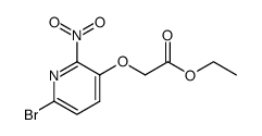 [(6-bromo-2-nitropyridin-3-yl)oxy]acetic acid ethyl ester结构式