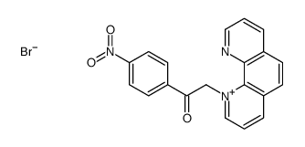 1-(4-nitrophenyl)-2-(1,10-phenanthrolin-1-ium-1-yl)ethanone,bromide Structure