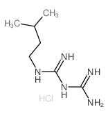 2-(N-(3-methylbutyl)carbamimidoyl)guanidine结构式