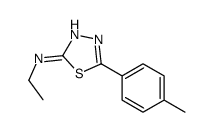 N-Ethyl-5-(4-methylphenyl)-1,3,4-thiadiazol-2-amine structure