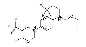 ethoxymethyl-[4-[ethoxymethyl(3,3,3-trifluoropropyl)silyl]phenyl]-(3,3,3-trifluoropropyl)silane Structure