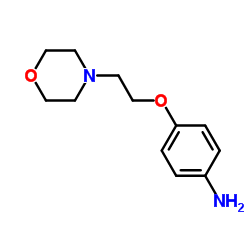 4-[2-(4-Morpholinyl)ethoxy]aniline structure