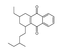 3-ethyl-1-(3-methylpentyl)-1,2,3,4-tetrahydroanthracene-9,10-dione Structure