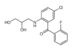 5-chloro-2-[(2,3-dihydroxypropyl)-amino]-fluorobenzophenone Structure