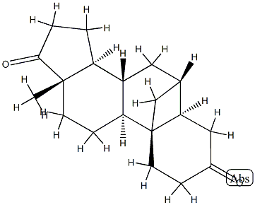 6β,19-Cyclo-5α-androstane-3,17-dione structure