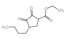 ethyl 1-butyl-4,5-dioxo-pyrrolidine-3-carboxylate结构式