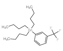 TRIBUTYL[3-(TRIFLUOROMETHYL)PHENYL]STANNANE Structure