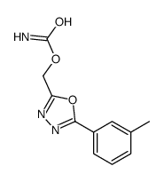 [5-(3-methylphenyl)-1,3,4-oxadiazol-2-yl]methyl carbamate结构式