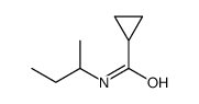 Cyclopropanecarboxamide, N-(1-methylpropyl)- (9CI) structure