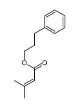 3-phenylpropyl 3-methylbut-2-enoate结构式