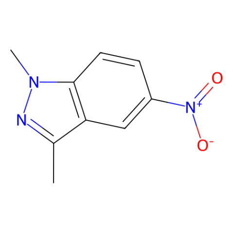 1H-Indazole,1,3-dimethyl-5-nitro-结构式