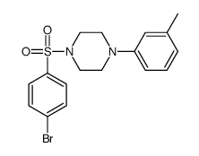 1-(4-bromophenyl)sulfonyl-4-(3-methylphenyl)piperazine Structure