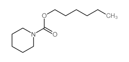 hexyl piperidine-1-carboxylate Structure