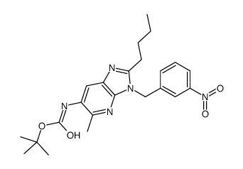 Carbamic acid, [2-butyl-5-methyl-3-[(3-nitrophenyl)methyl]-3H-imidazo[4,5-b]pyridin-6-yl]-, 1,1-dimethylethyl ester (9CI) structure