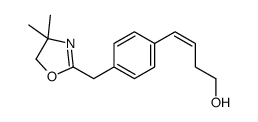 4-[4-[(4,4-dimethyl-5H-1,3-oxazol-2-yl)methyl]phenyl]but-3-en-1-ol Structure