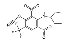 2,6-dinitro-N-(3-pentyl)-3-thiocyanato-4-trifluoromethylaniline结构式