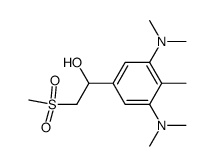 1-(3,5-Bis-dimethylamino-4-methyl-phenyl)-2-methanesulfonyl-ethanol Structure