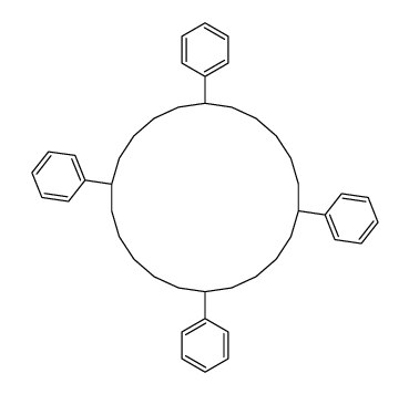 1,6,12,17-tetraphenylcyclodocosane Structure