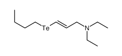 3-butyltellanyl-N,N-diethylprop-2-en-1-amine结构式